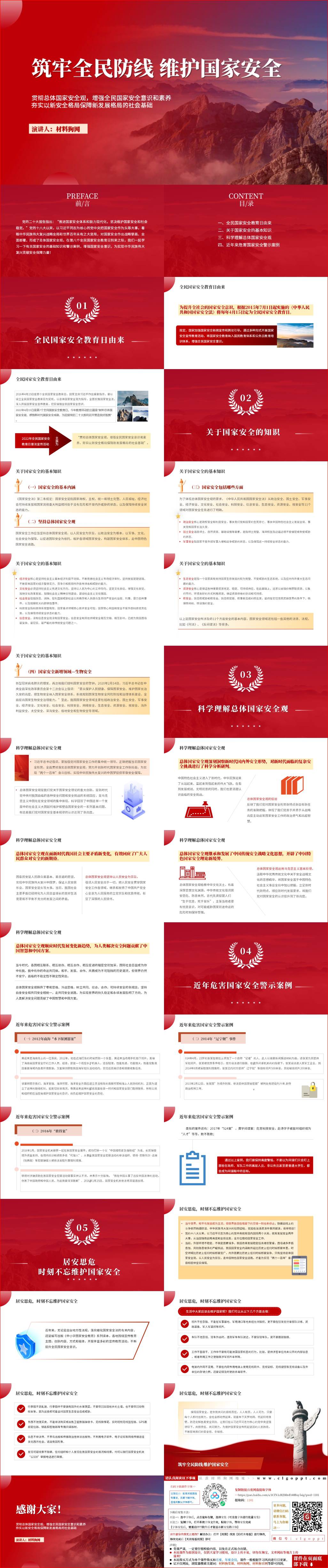树立总体国家安全观意识和素养主题班会团课ppt课件