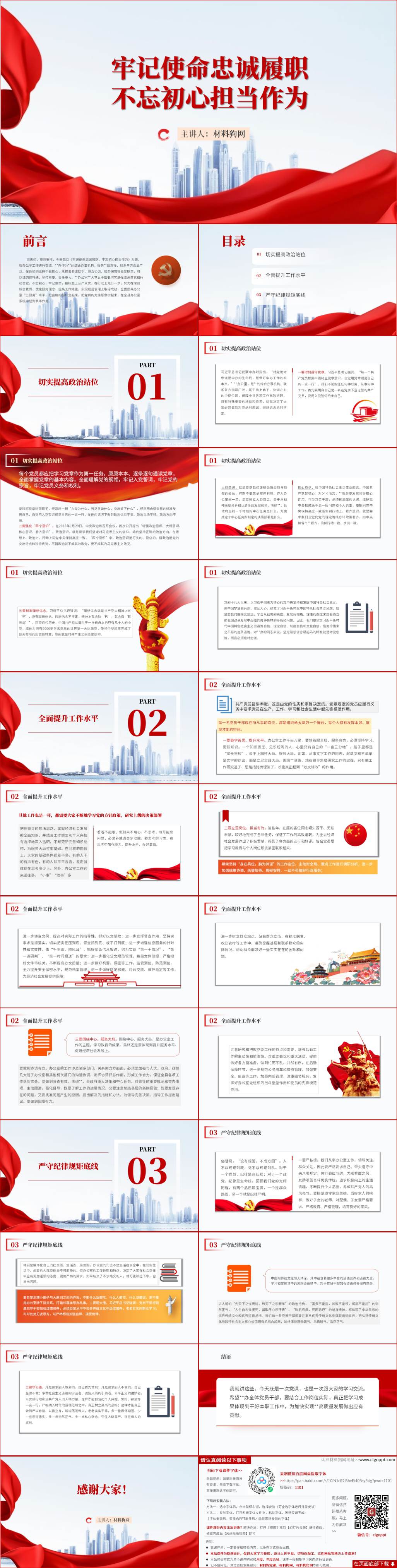 专题党课课件牢记使命忠诚履职不忘初心担当作为ppt