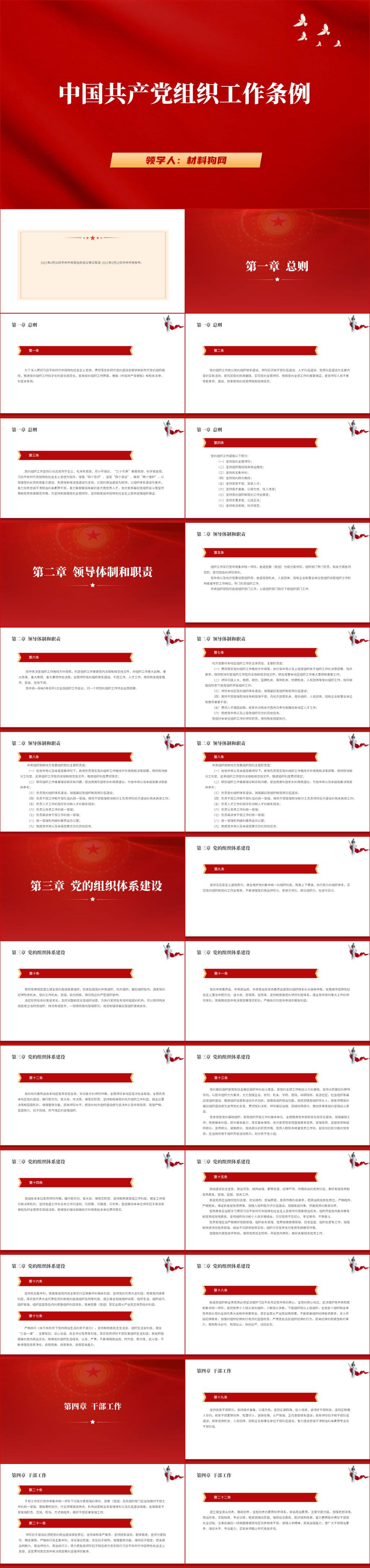 专题学习组织工作条例党课ppt课件