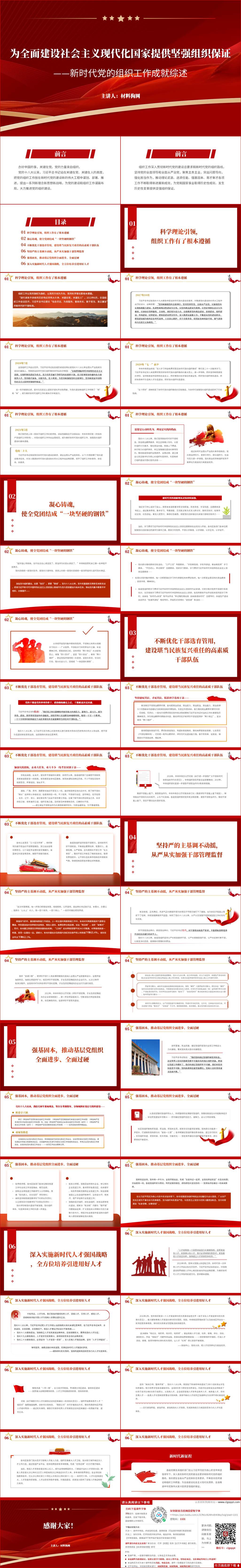 新时代党的组织工作成就ppt党课课件