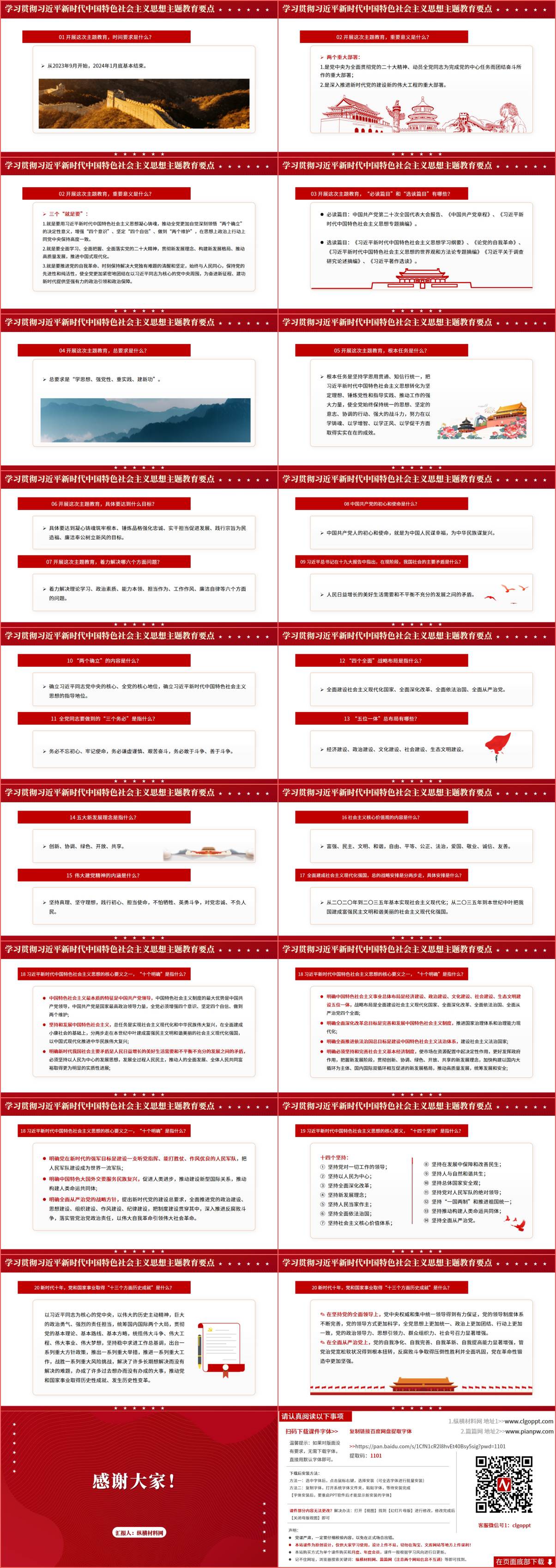 学习贯彻主题教育要点党课ppt课件（附稿）