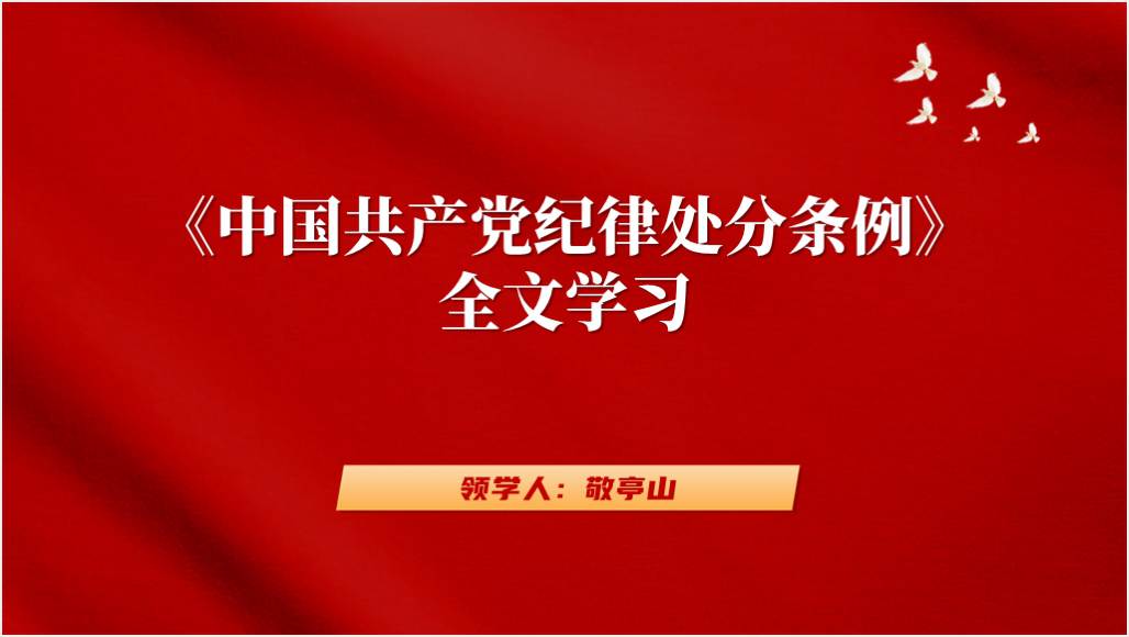 2023年修订《中国共产党纪律处分条例》党课ppt课件_篇篇网