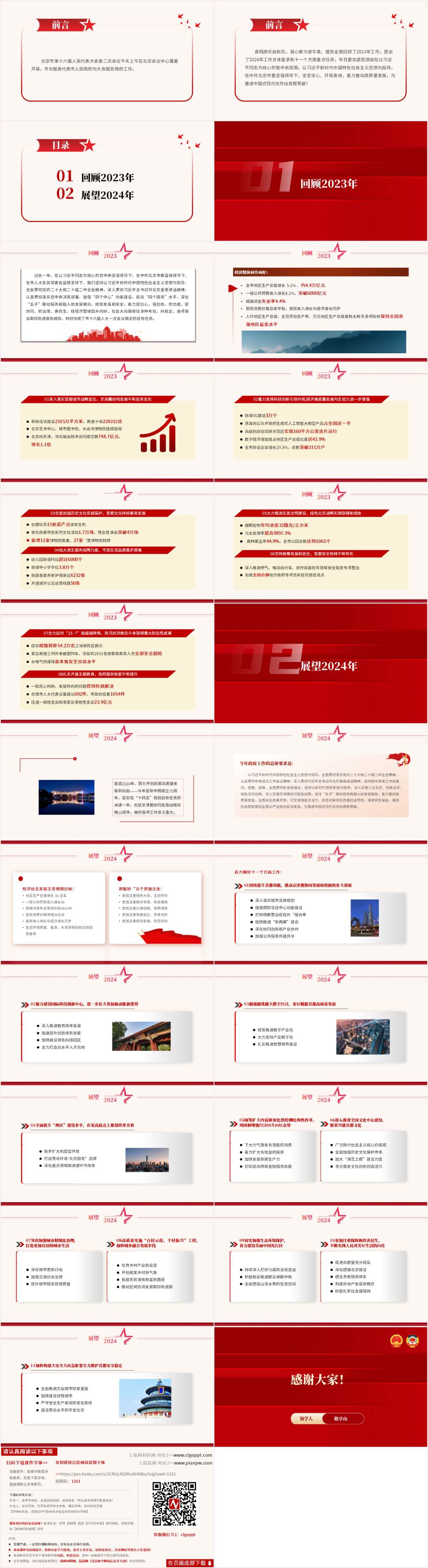 北京政府工作报告ppt课件
