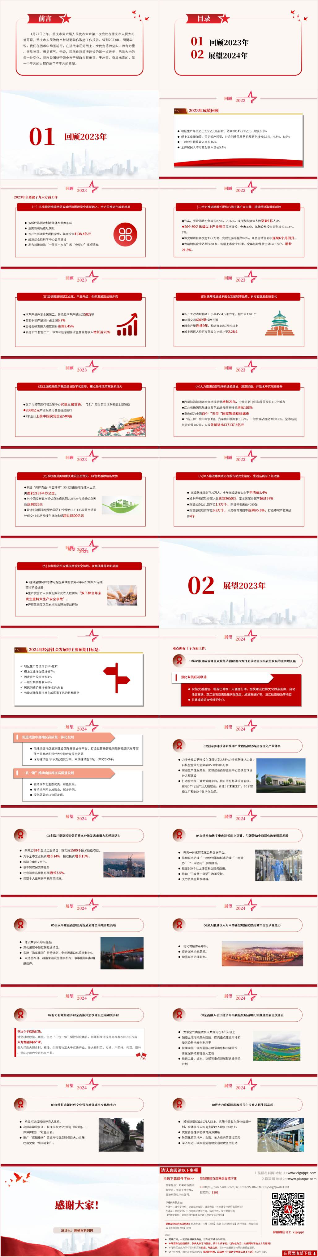 2024重庆市政府工作报告ppt课件