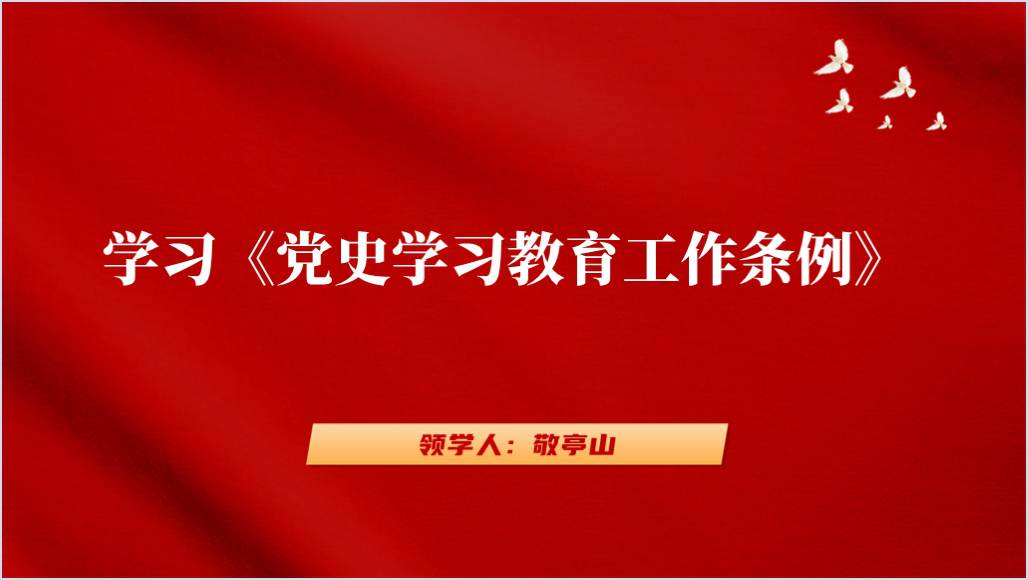 《党史学习教育工作条例》全文学习解读ppt课件_篇篇网