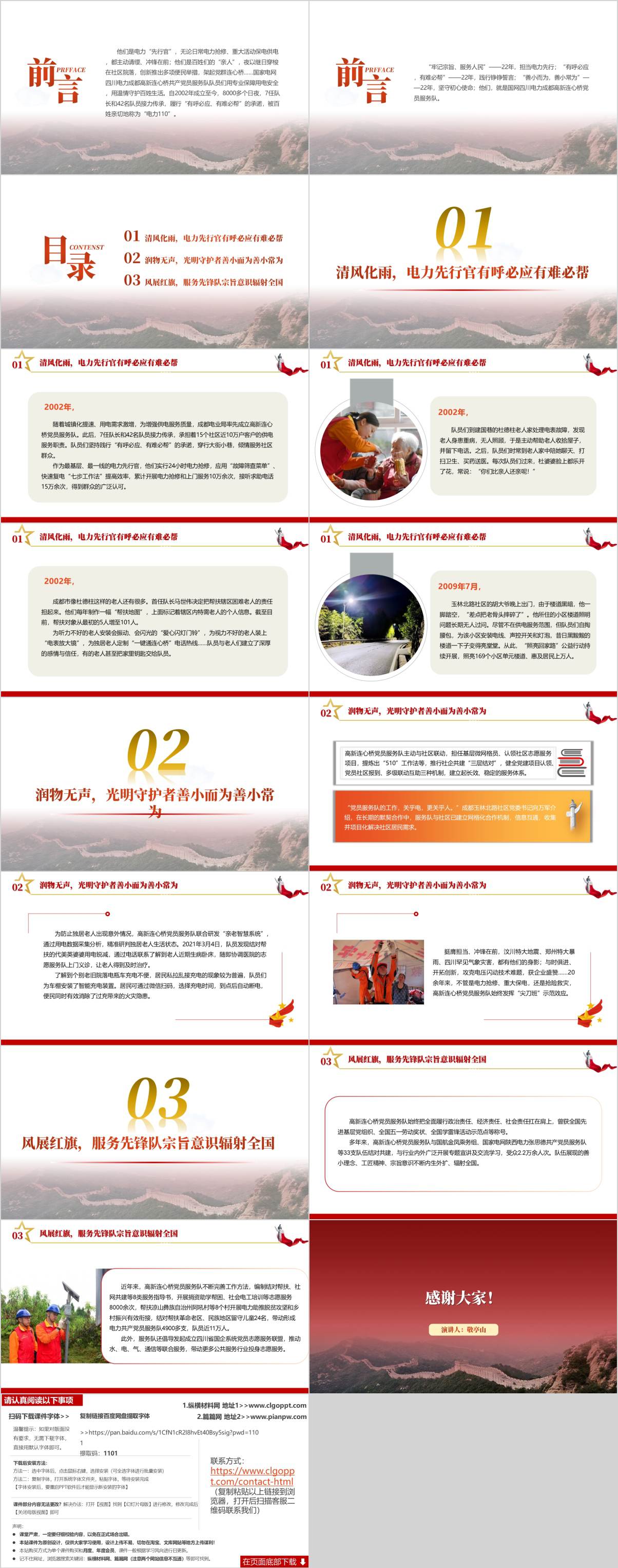 时代楷模国网四川电力成都高新连心桥党员服务队先进事迹ppt课件