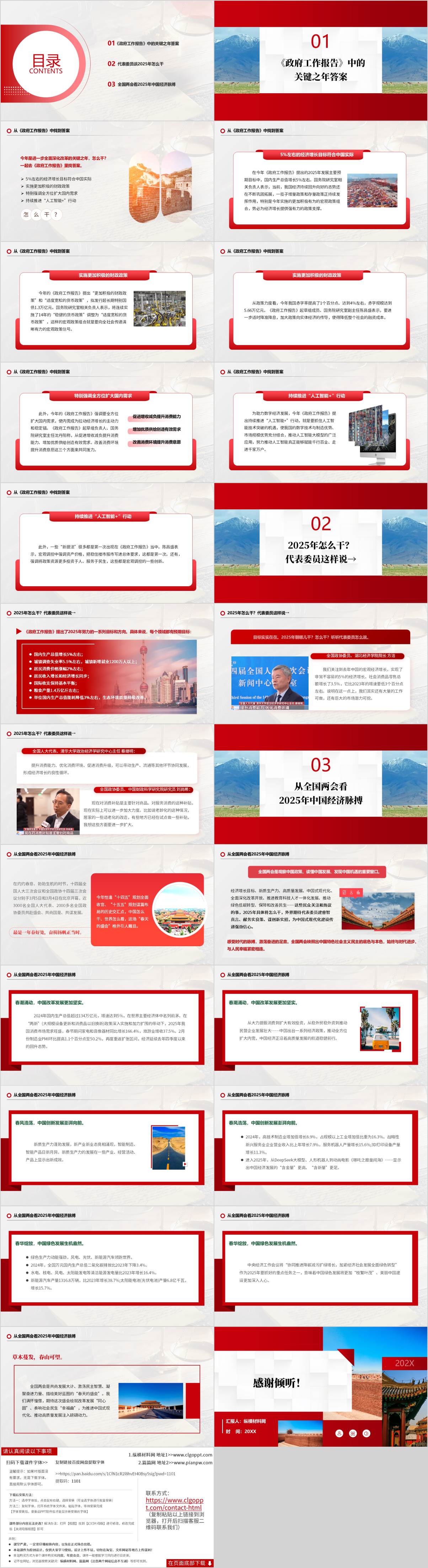 两会精神PPT：2025年怎么干？