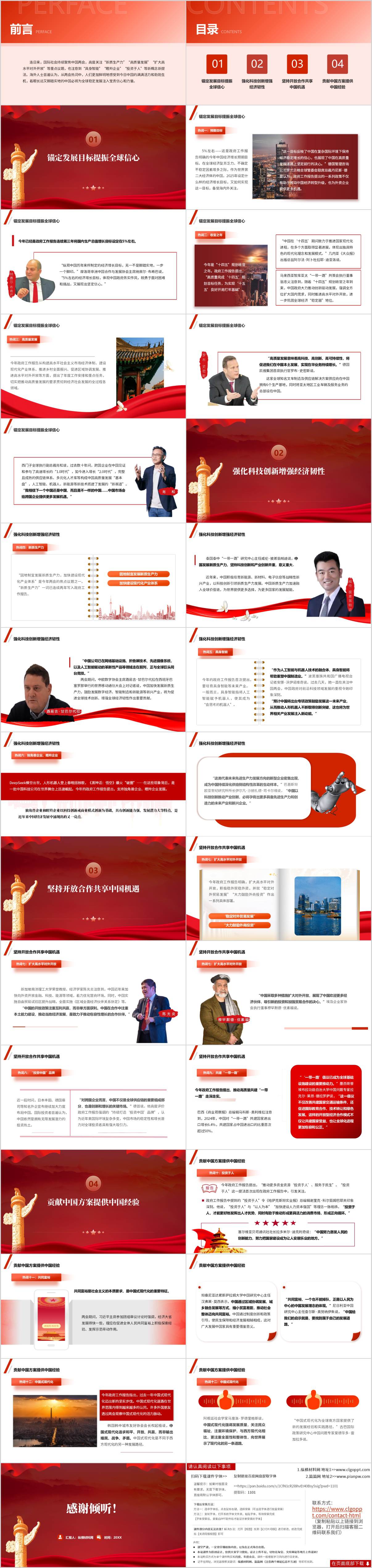 世界从2025年两会感知中国信心与力量PPT模板