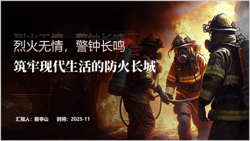 消防安全培训警示教育PPT火灾案例剖析课件分享(附稿)_篇篇网