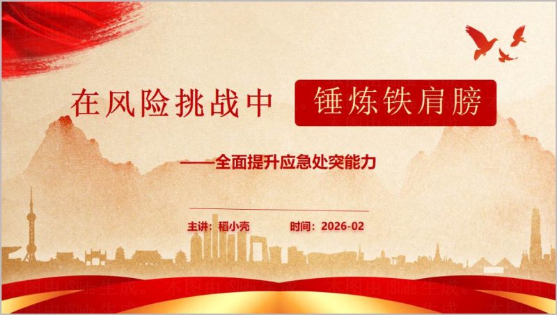 2026年干部培训党课PPT全面提升应急处突能力（附稿）_篇篇网