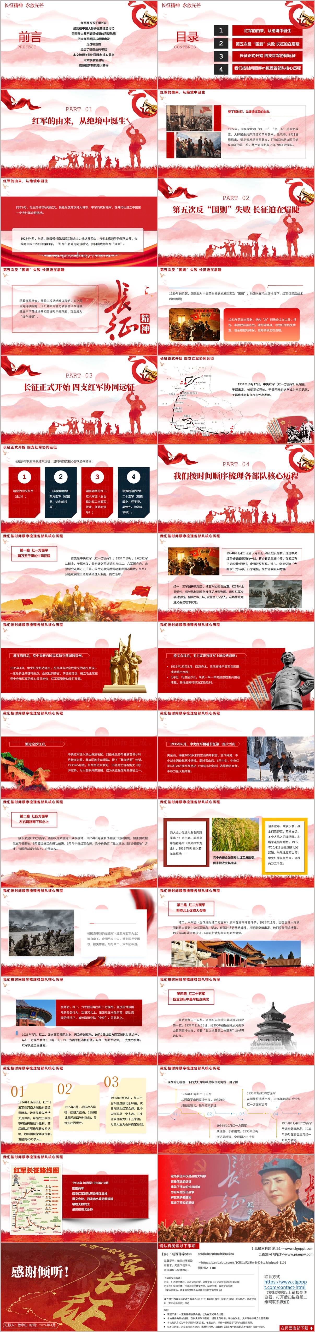 长征胜利90周年思政课与主题团课教学PPT资源