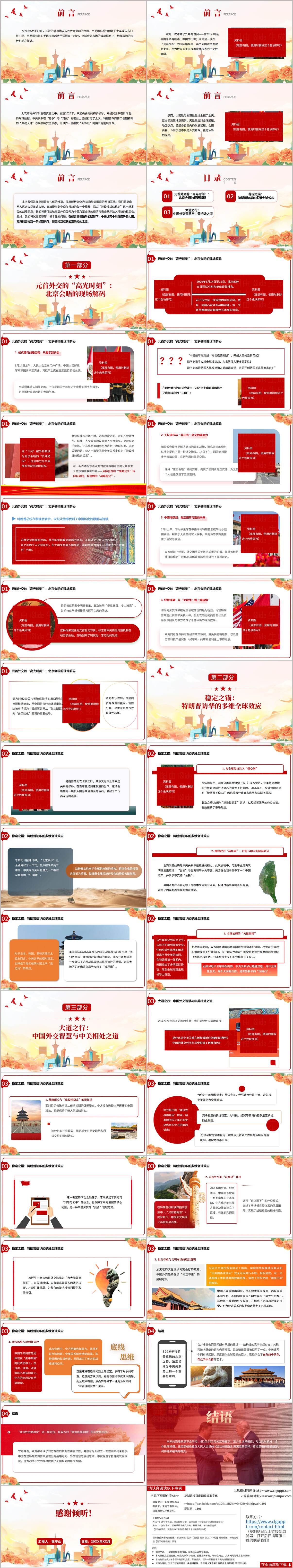 2026中美元首北京会晤时政学习PPT课件