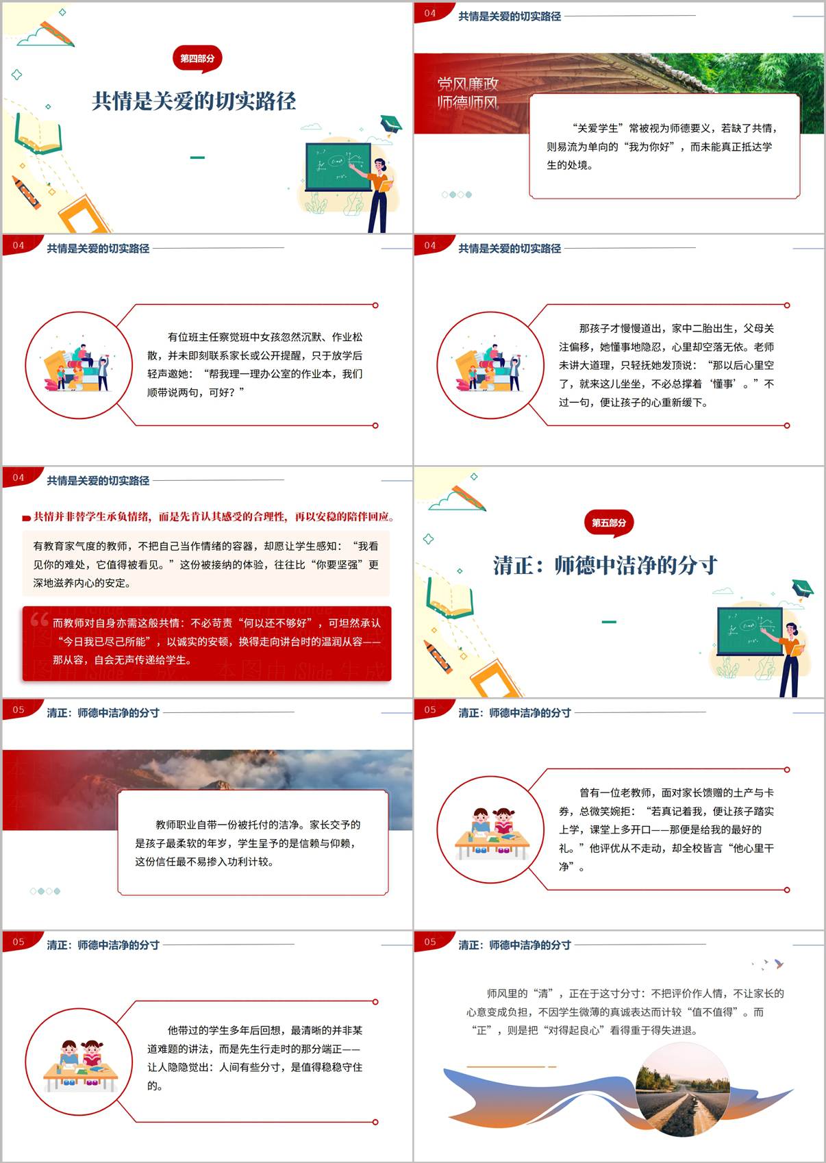 图片[4]_师德师风建设专题培训PPT模板含讲稿弘扬教育家精神与新时代教师职业行为十项准则课件