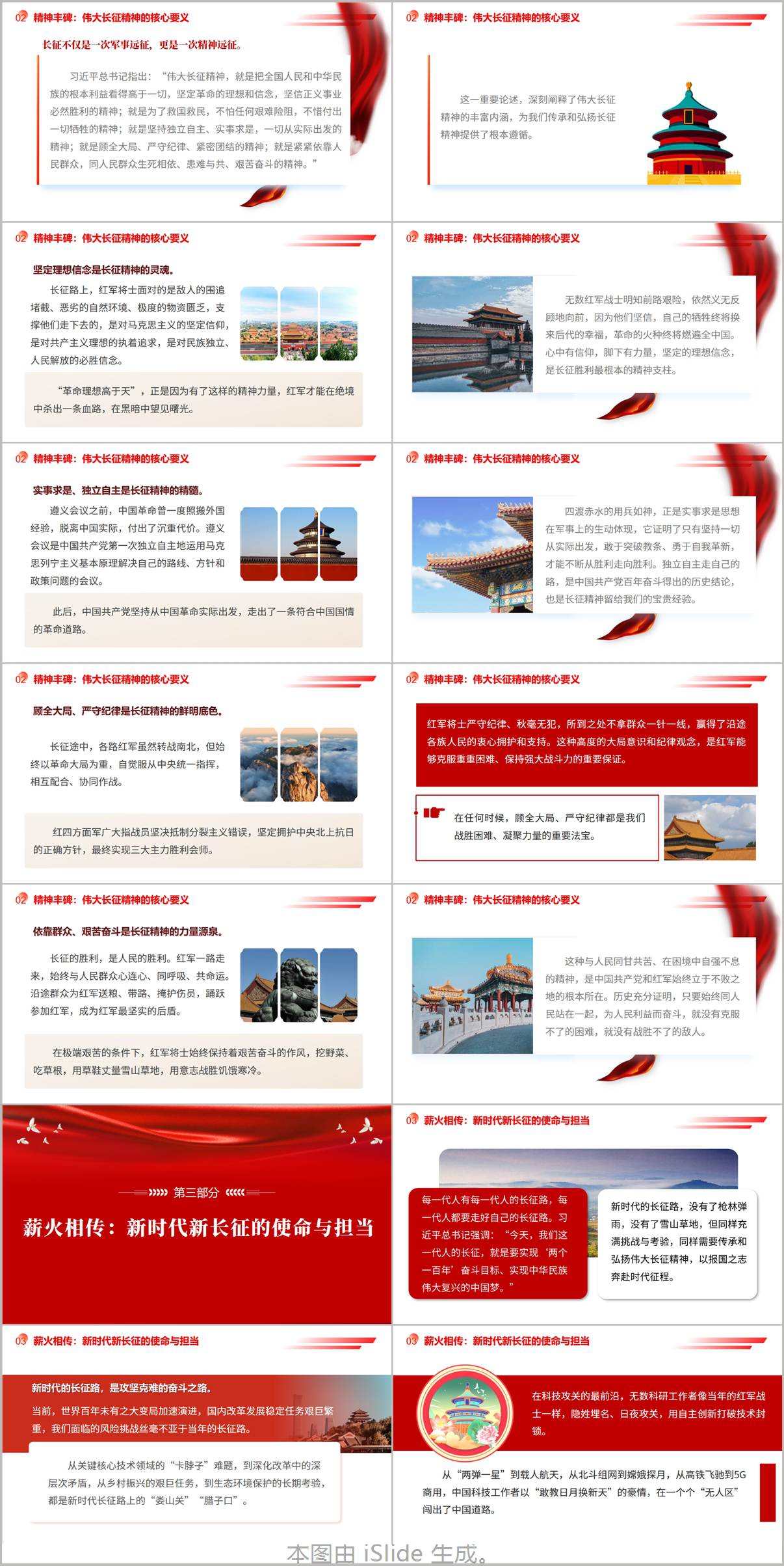 重走长征路传承报国志红色思政PPT高校团课宣讲课件